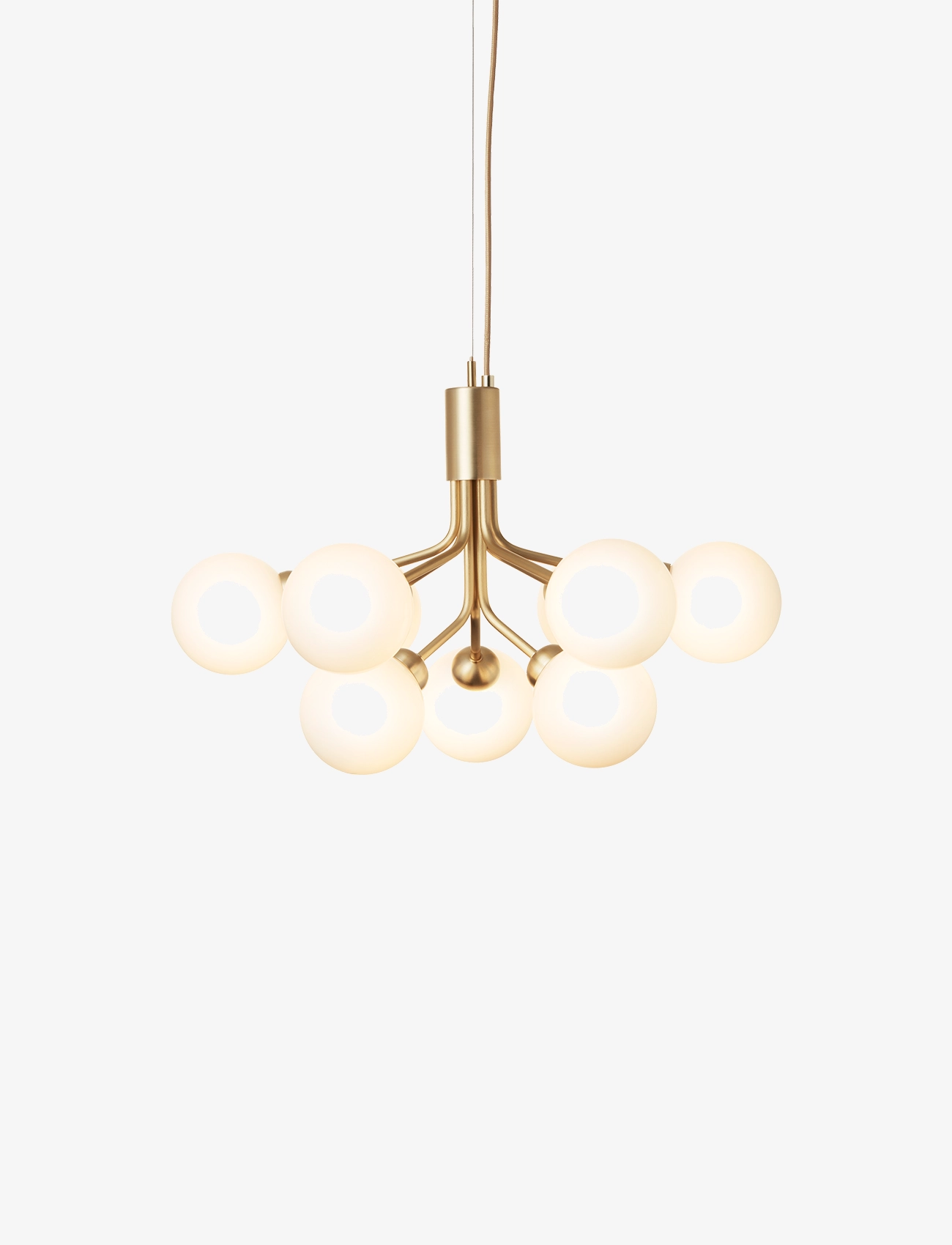 Nuura Apiales 9 - Nuura - BRUSHED BRASS/OPAL WHITE / gold