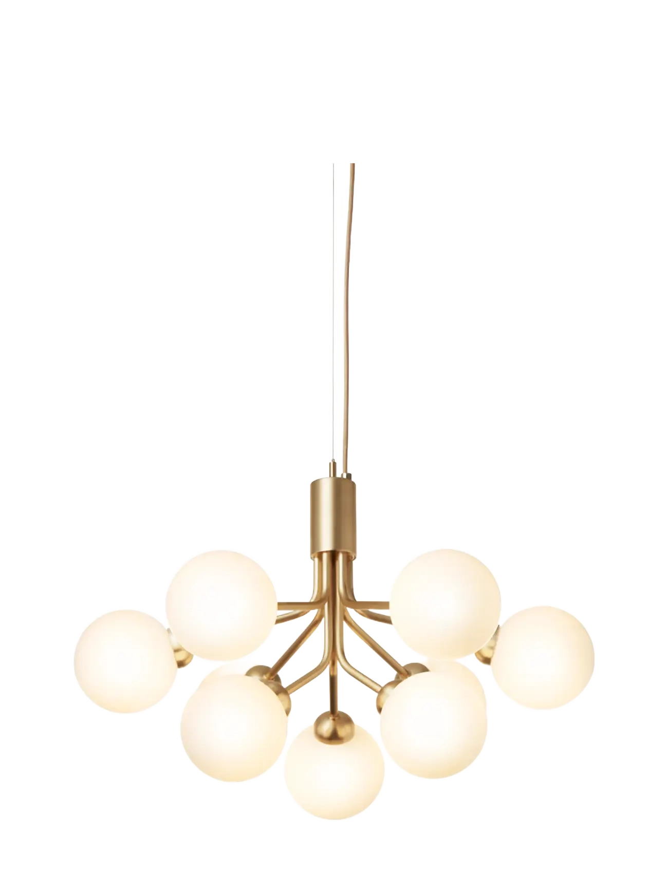 Nuura - Apiales 9 - flush mount ceiling lights - brushed brass/opal white - 2