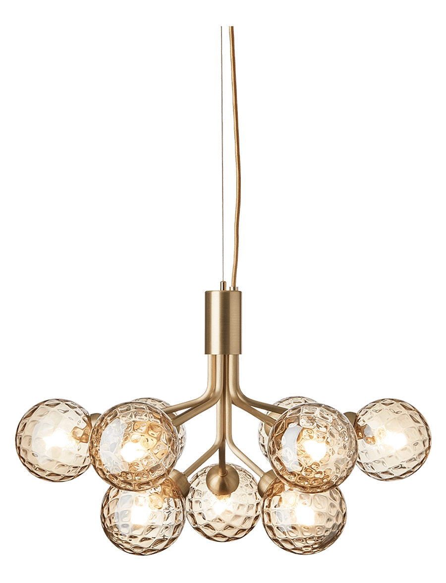 Nuura - Apiales 9 - deckeneinbauleuchten - brushed brass / optic gold - 1