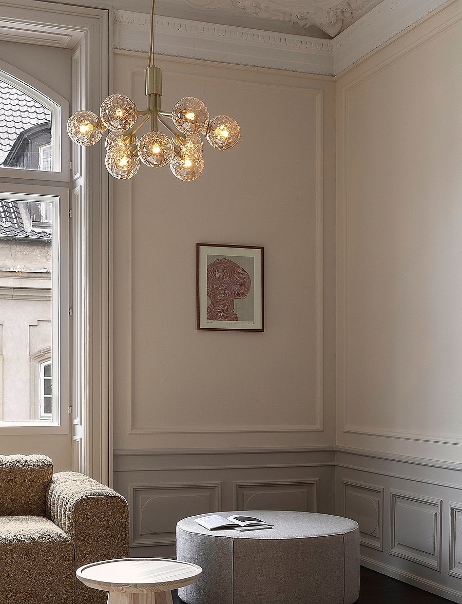 Nuura - Apiales 9 - deckeneinbauleuchten - brushed brass / optic gold - 0