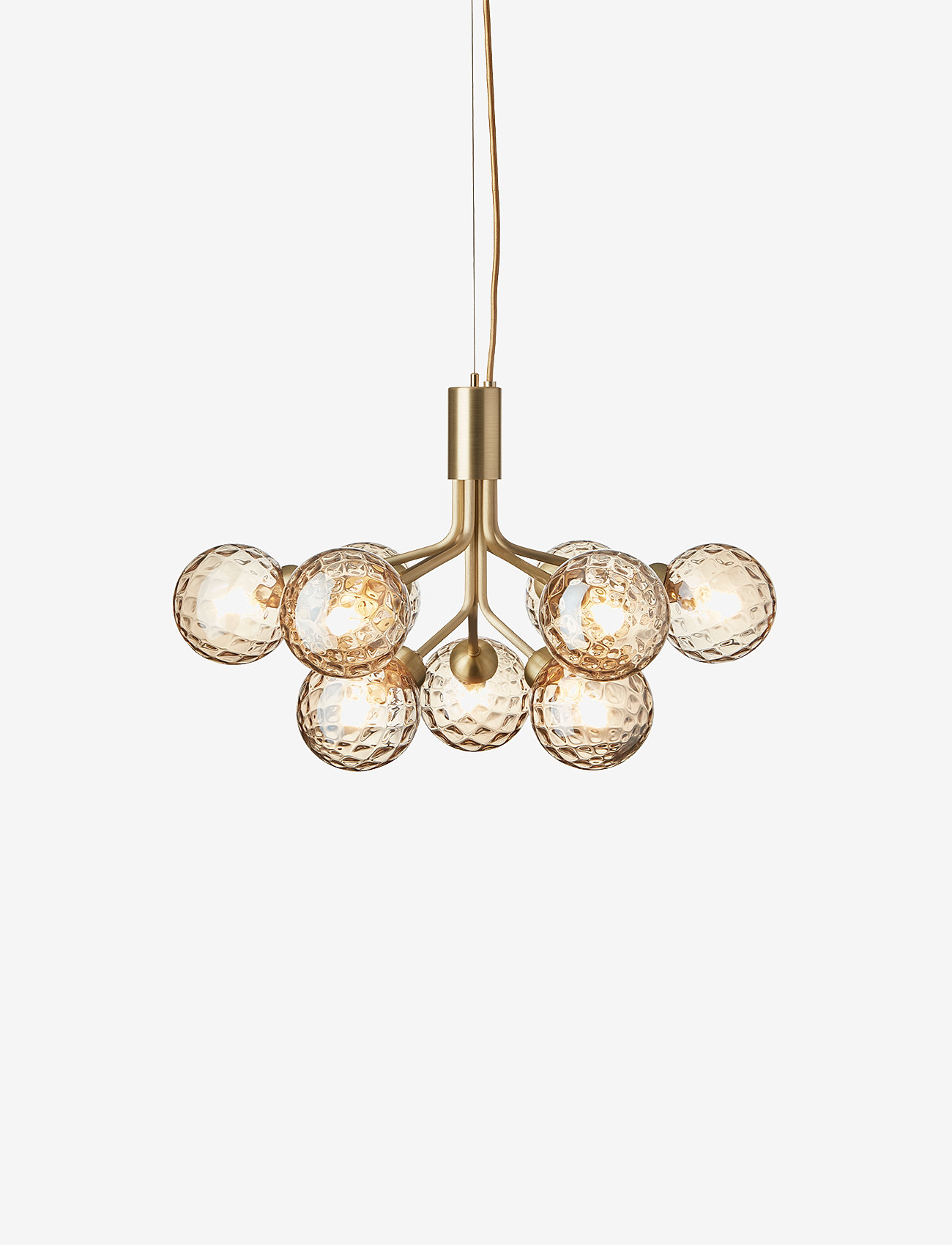 Nuura - Apiales 9 - flush mount ceiling lights - brushed brass / optic gold - 1