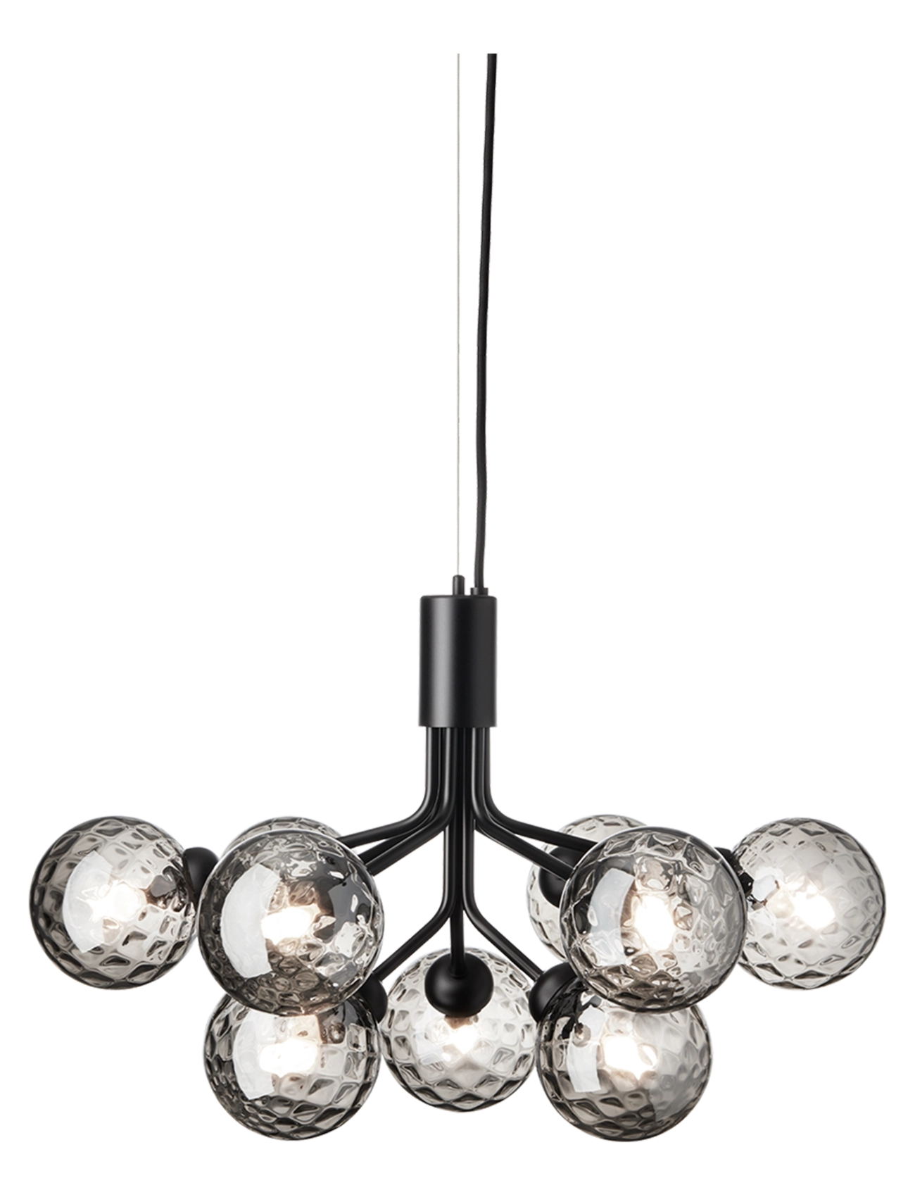 Nuura Apiales 9 - Lampen - SATIN BLACK / OPTIC SMOKED / black