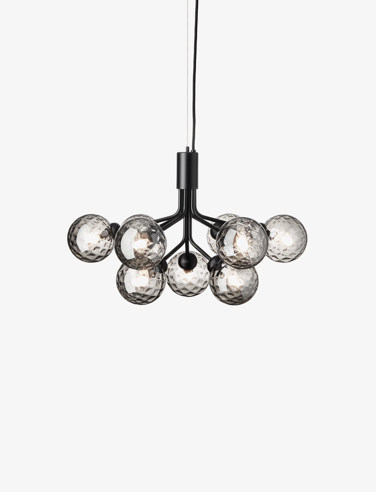 Nuura Apiales 9 - Plafoonid - SATIN BLACK / OPTIC SMOKED / black
