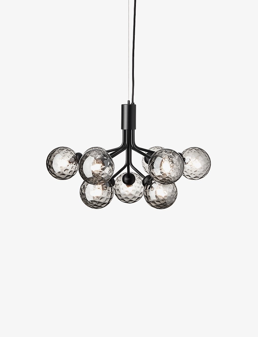Nuura - Apiales 9 - deckeneinbauleuchten - satin black / optic smoked - 1