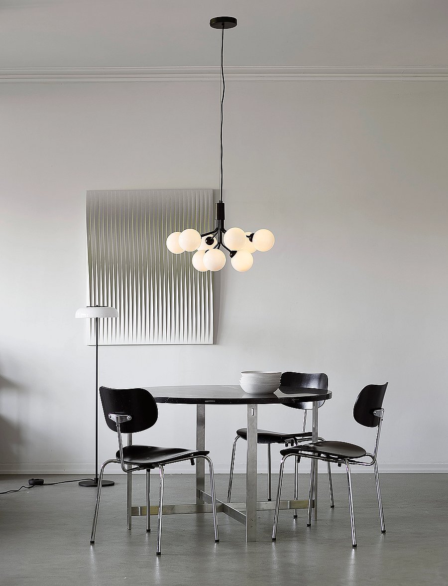 Nuura - Apiales 9 - deckeneinbauleuchten - satin black/opal white - 1