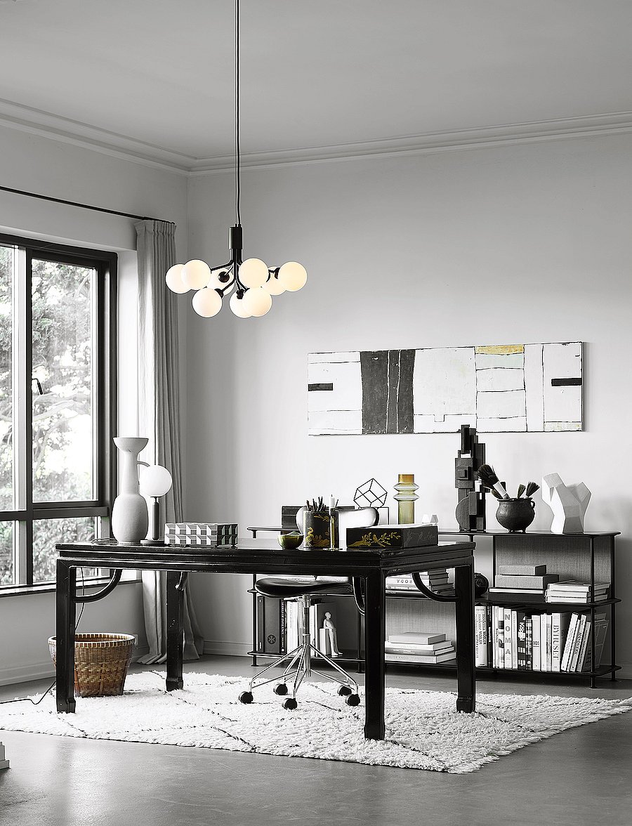Nuura - Apiales 9 - deckeneinbauleuchten - satin black/opal white - 2