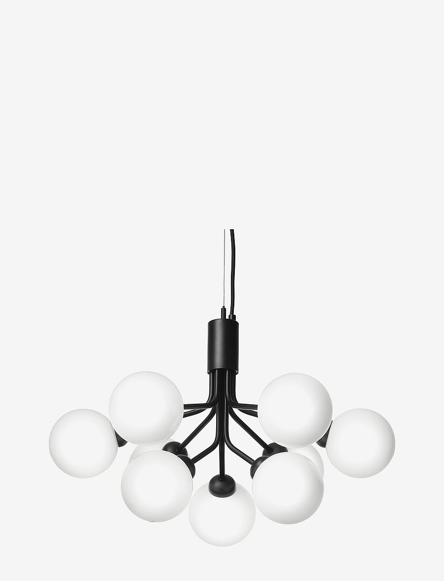 Nuura - Apiales 9 - deckeneinbauleuchten - satin black/opal white - 1