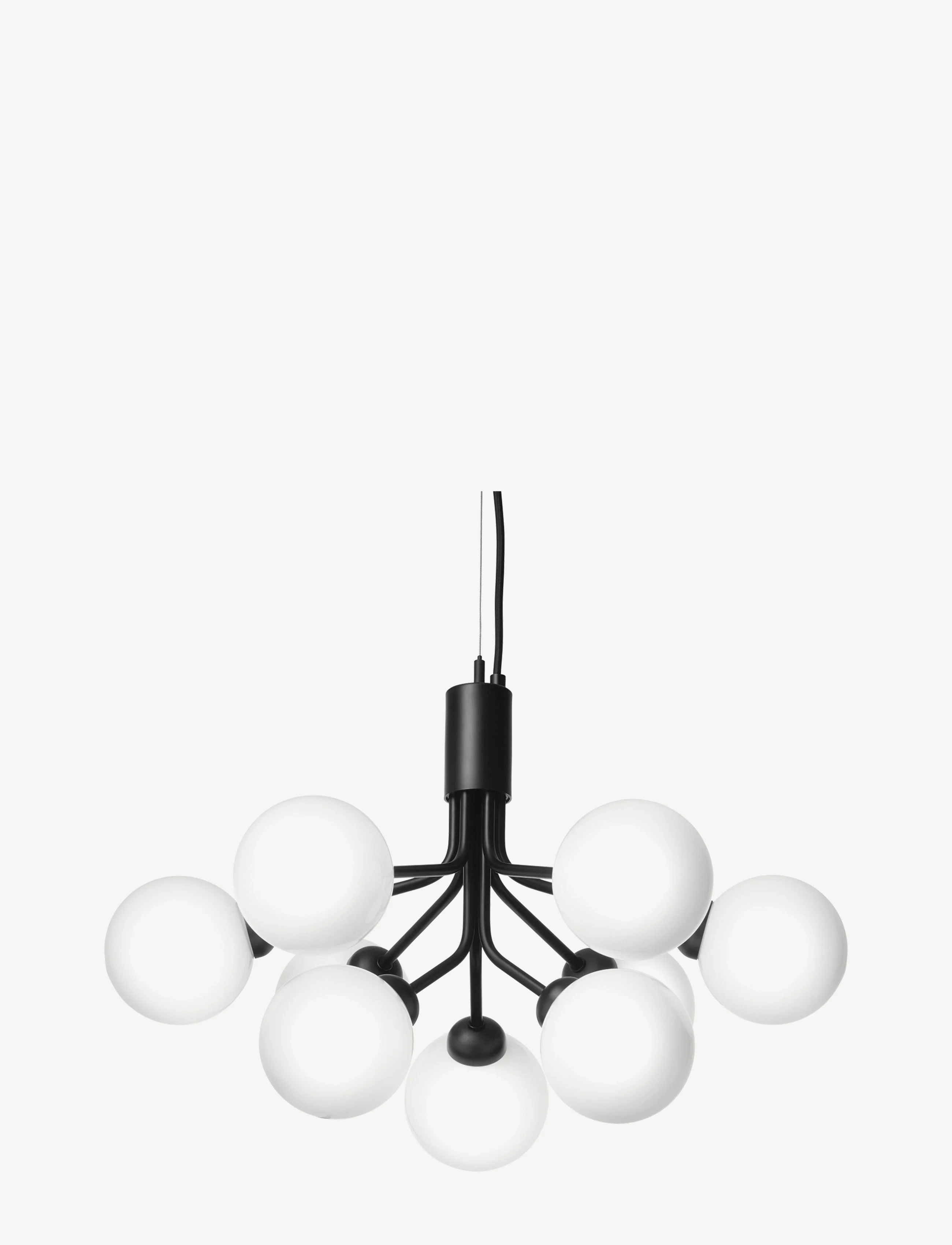 Nuura - Apiales 9 - plafonder - satin black/opal white - 2