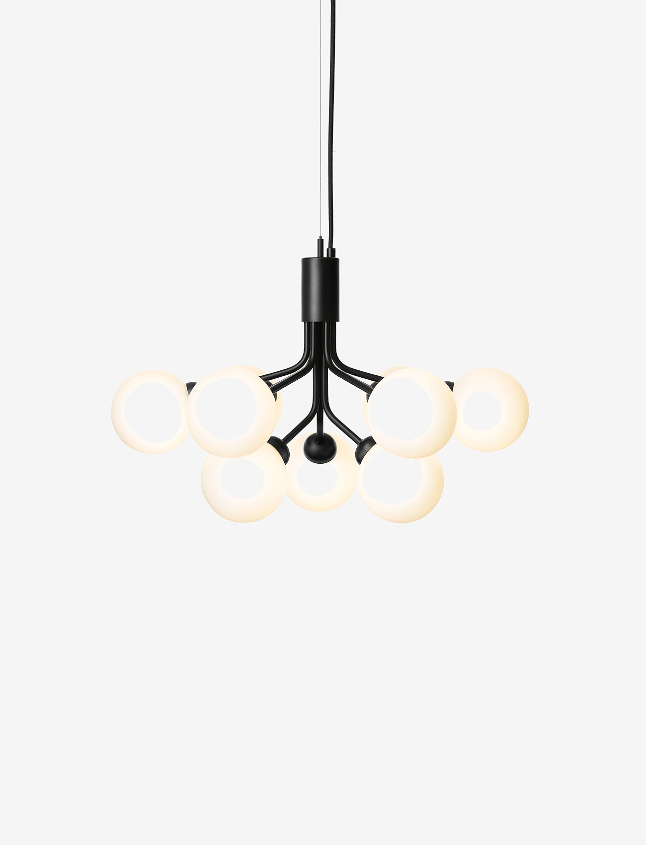 Nuura - Apiales 9 - plafonder - satin black/opal white - 0