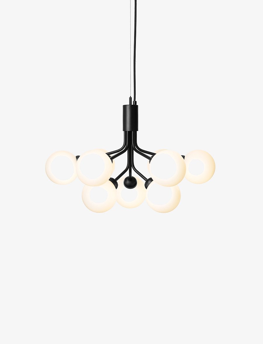 Nuura - Apiales 9 - deckeneinbauleuchten - satin black/opal white - 0