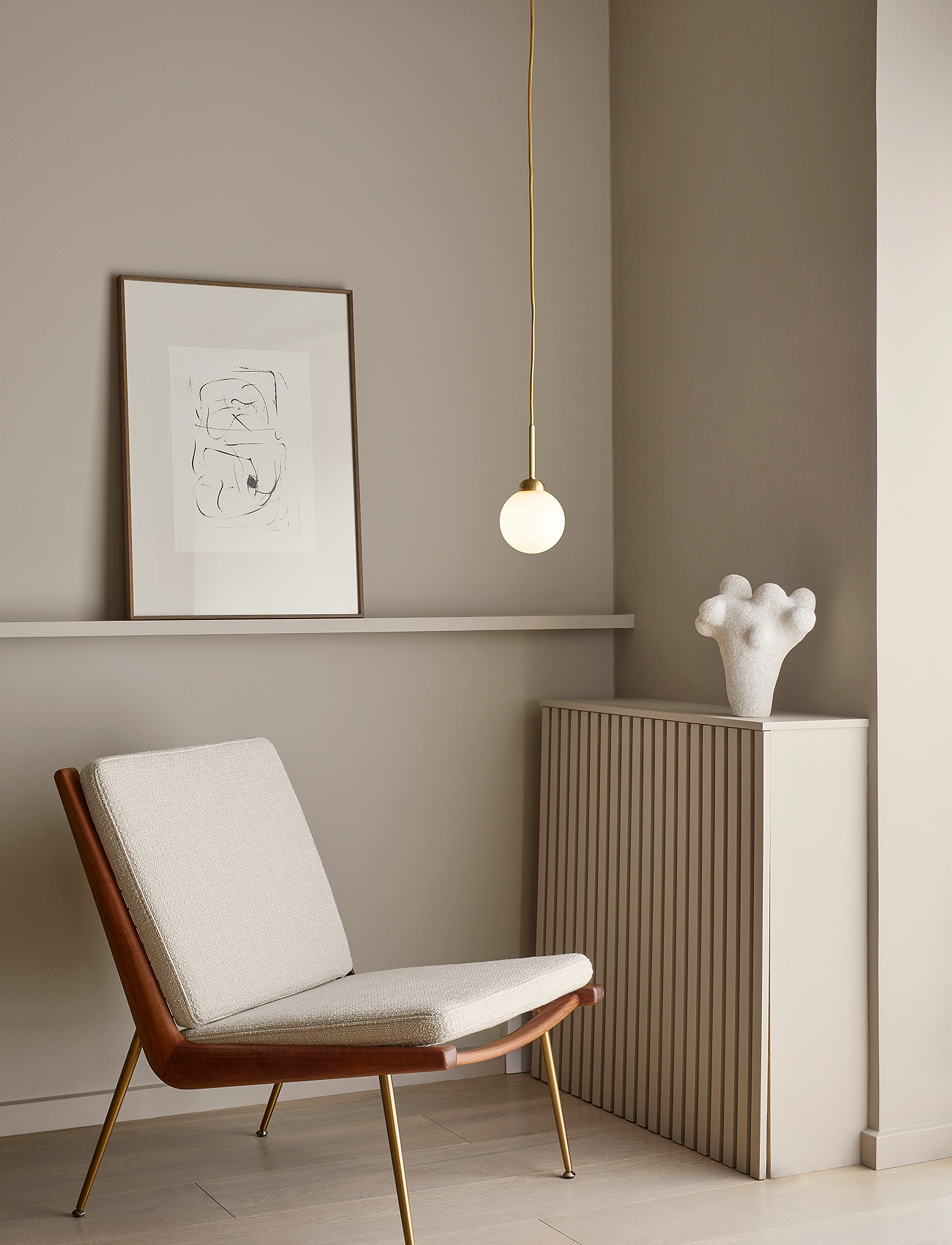 Nuura - Apiales 1 - rippvalgustid - brushed brass / opal - 2