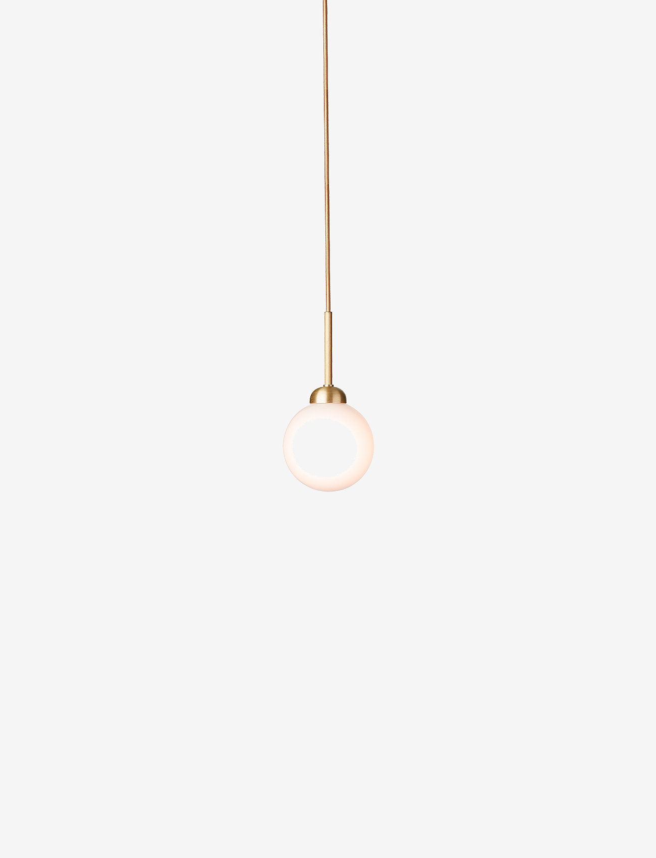 Nuura - Apiales 1 - pendant lamps - brushed brass / opal - 1