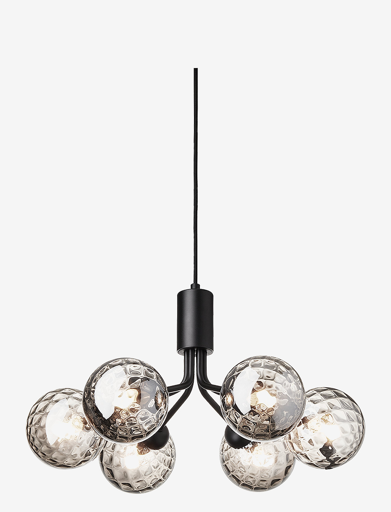 Nuura - Apiales 6 - pendellampen - satin black / optic smoked - 2