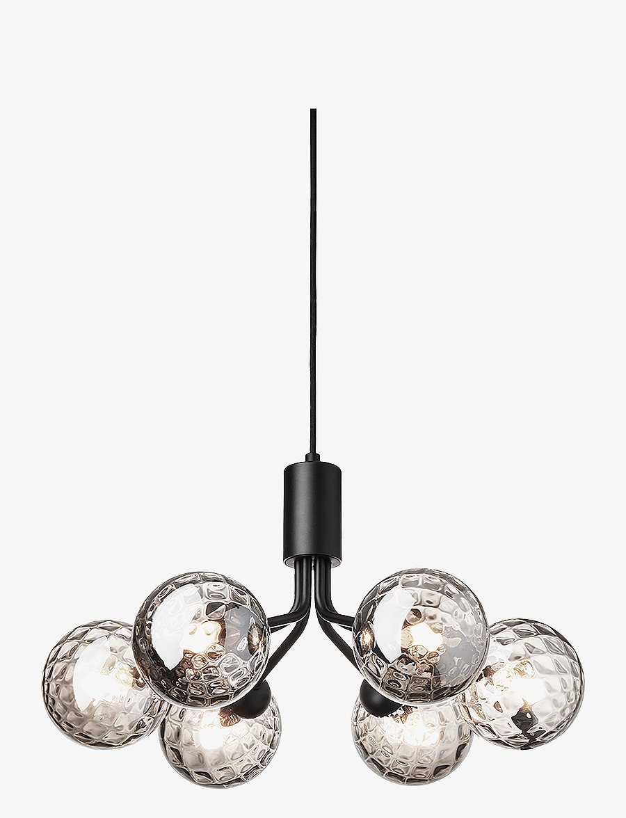 Nuura - Apiales 6 - pendellampen - satin black / optic smoked - 2