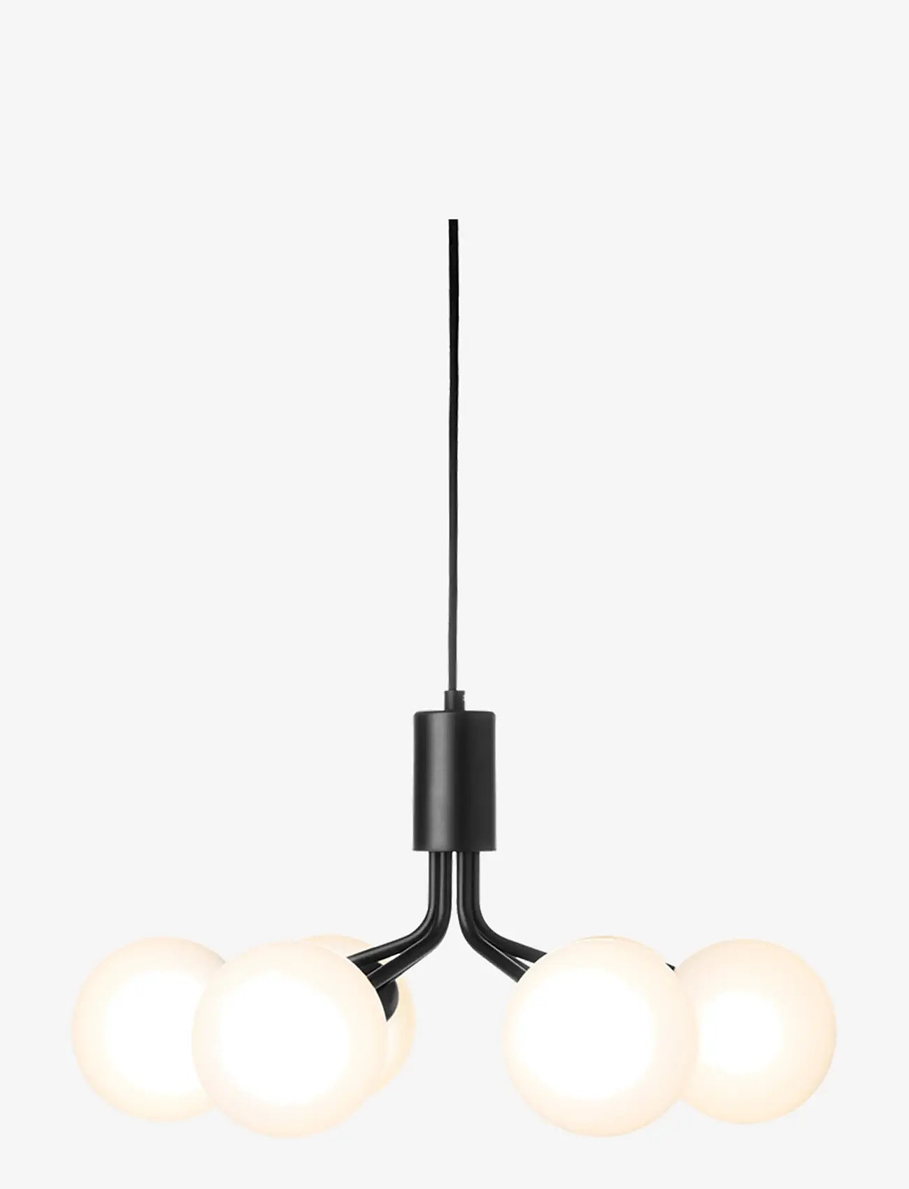 Nuura - Apiales 6 - pendellampen - satin black / opal - 1