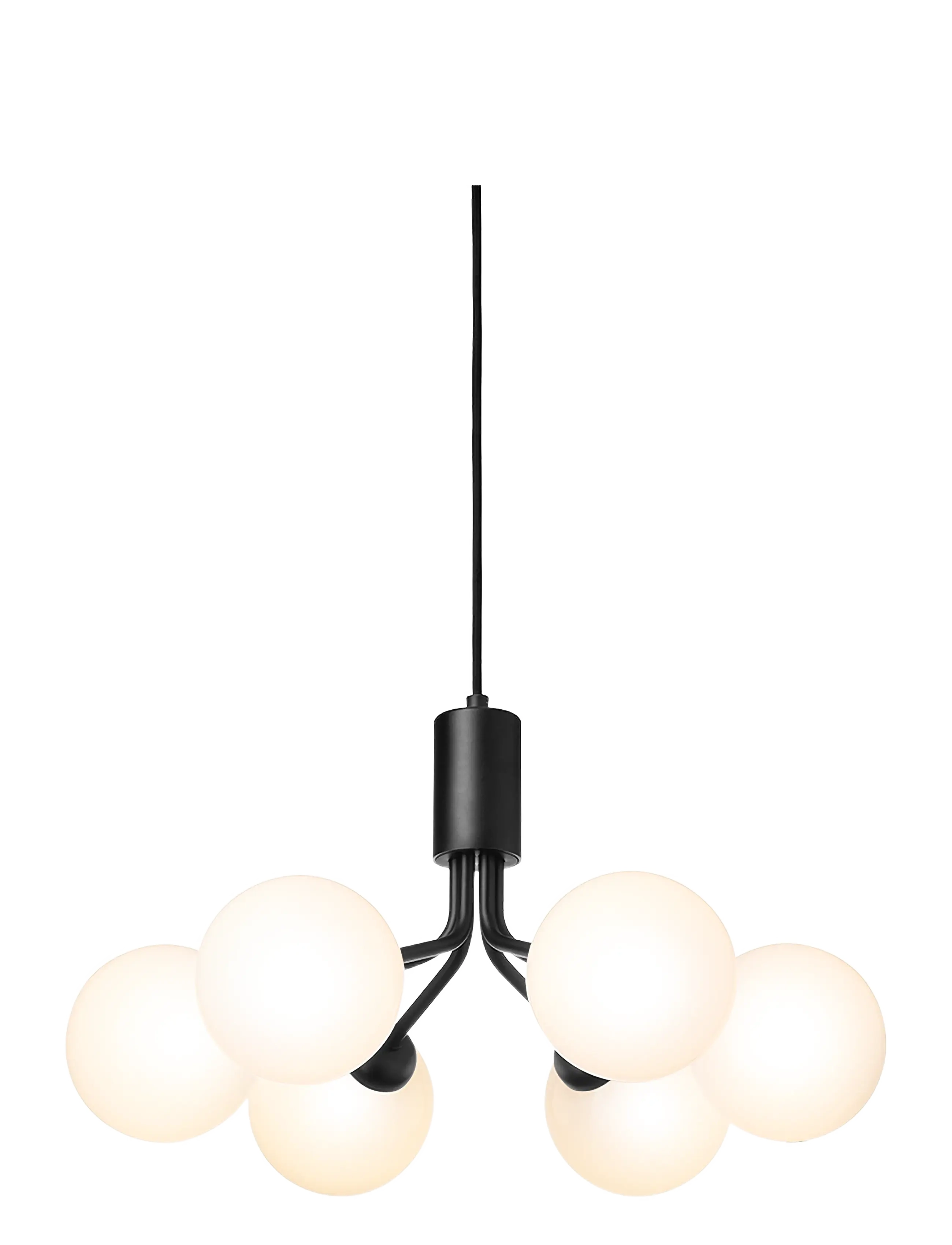 Nuura - Apiales 6 - pendellampor - satin black / opal - 2