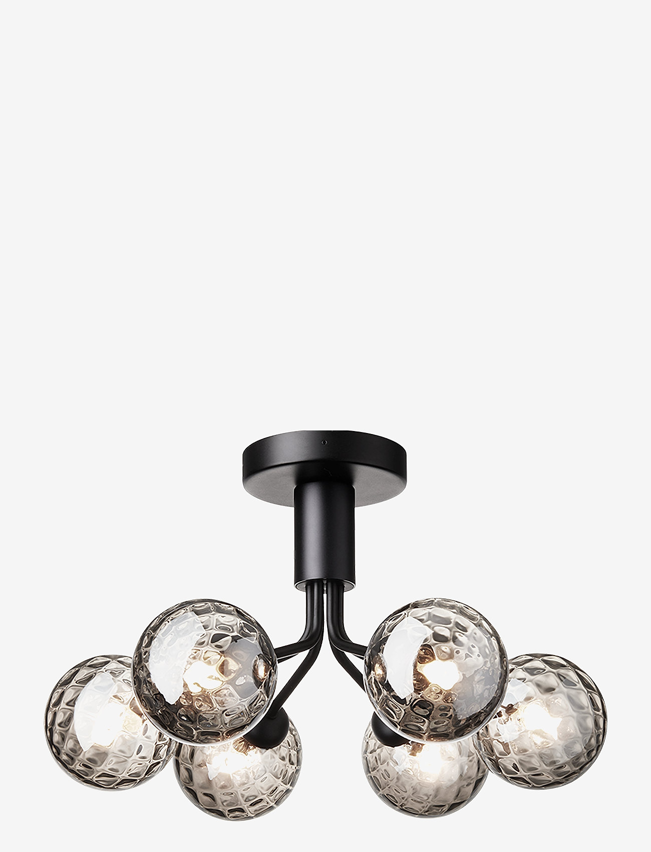 Nuura - Apiales 6 Ceiling - deckeneinbauleuchten - satin black / optic smoked - 1