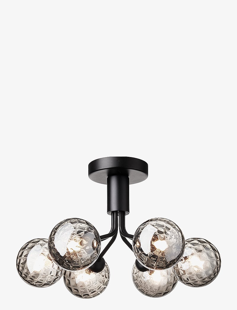 Nuura - Apiales 6 Ceiling - deckeneinbauleuchten - satin black / optic smoked - 1