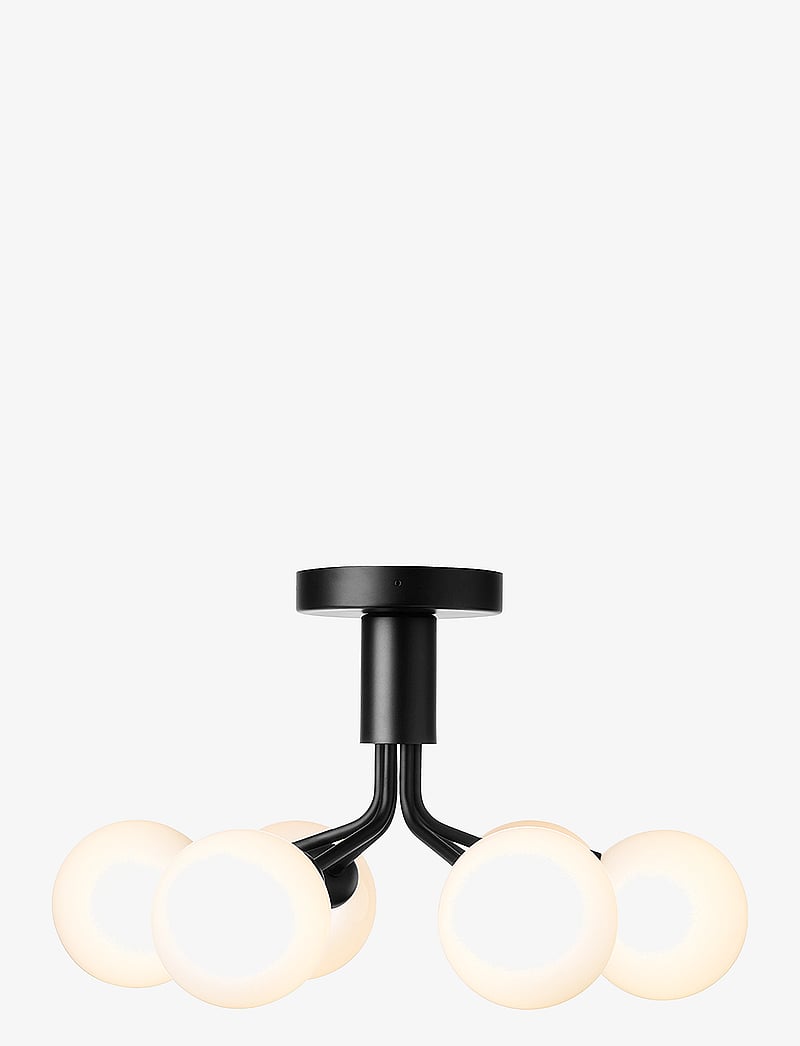 Nuura - Apiales 6 Ceiling - deckeneinbauleuchten - satin black / opal - 2