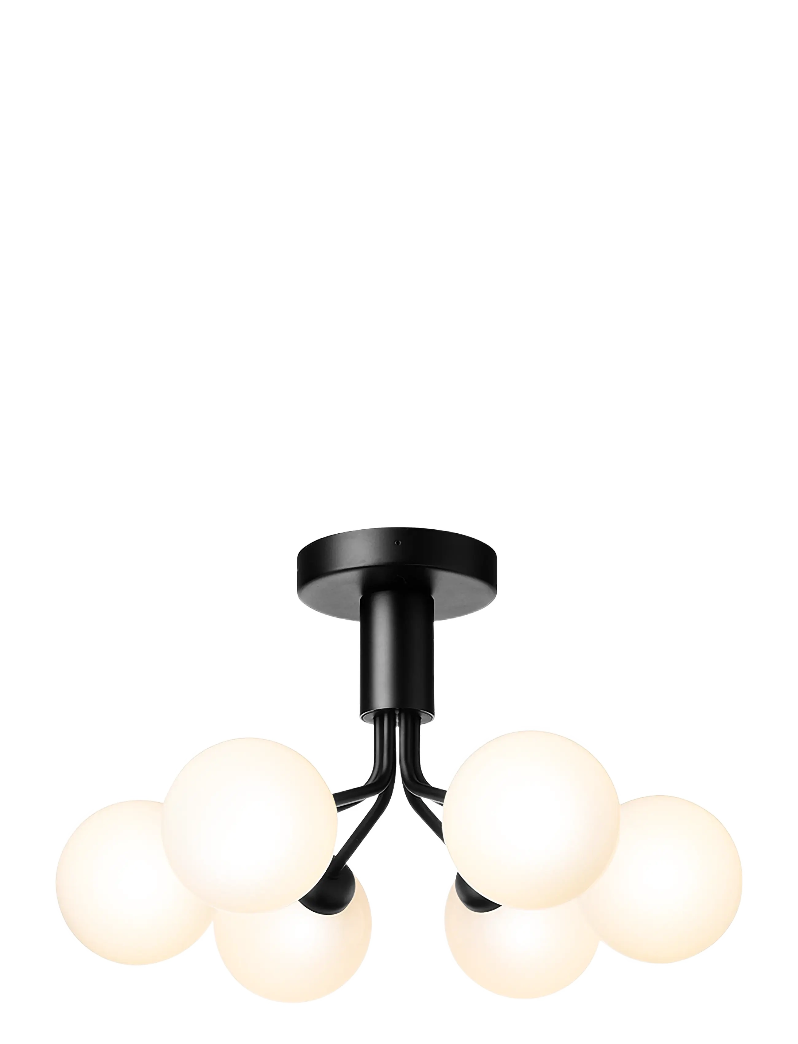 Nuura - Apiales 6 Ceiling - plafonniers encastrés - satin black / opal - 2