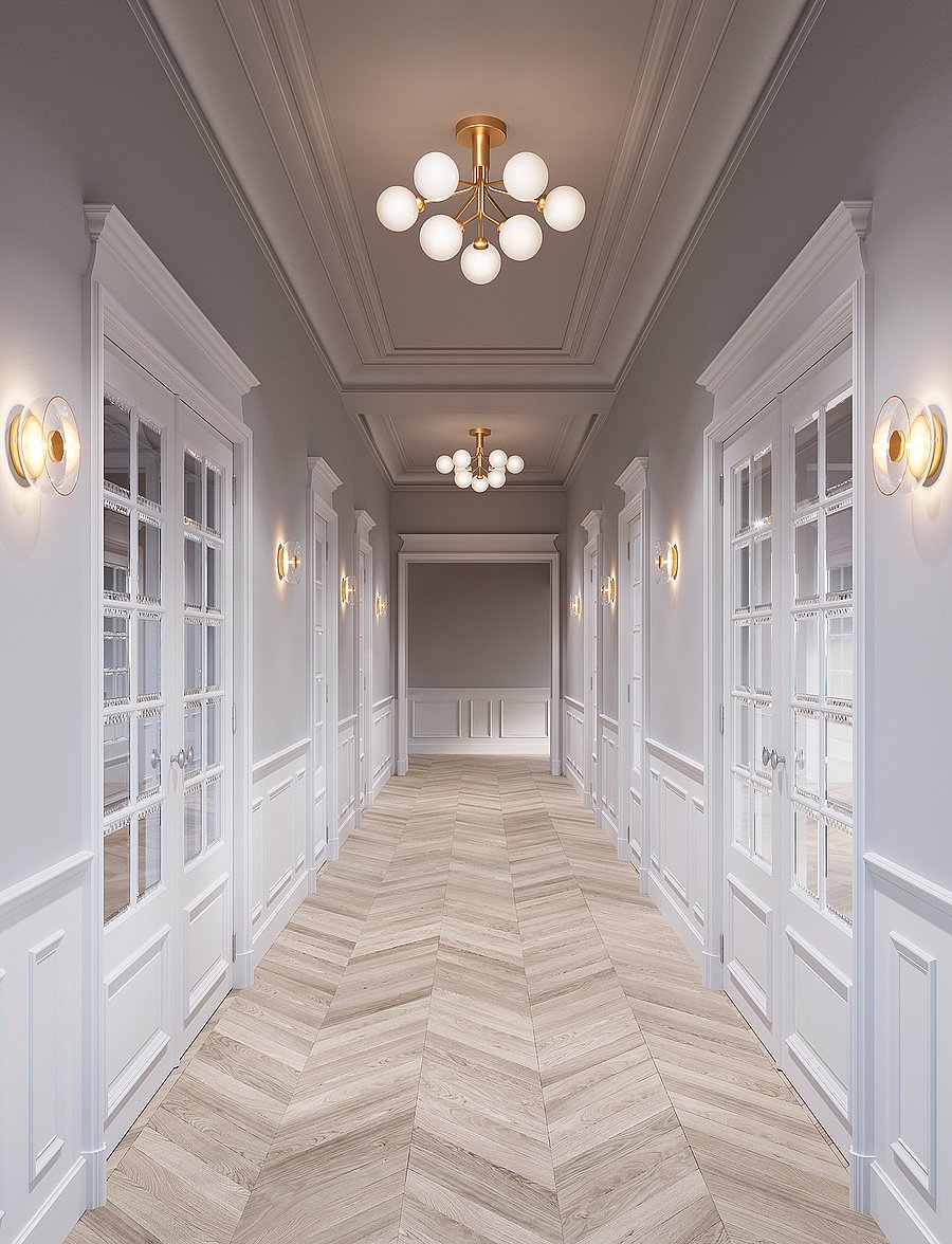 Nuura - Apiales 9 Ceiling - deckeneinbauleuchten - brushed brass/opal white - 5