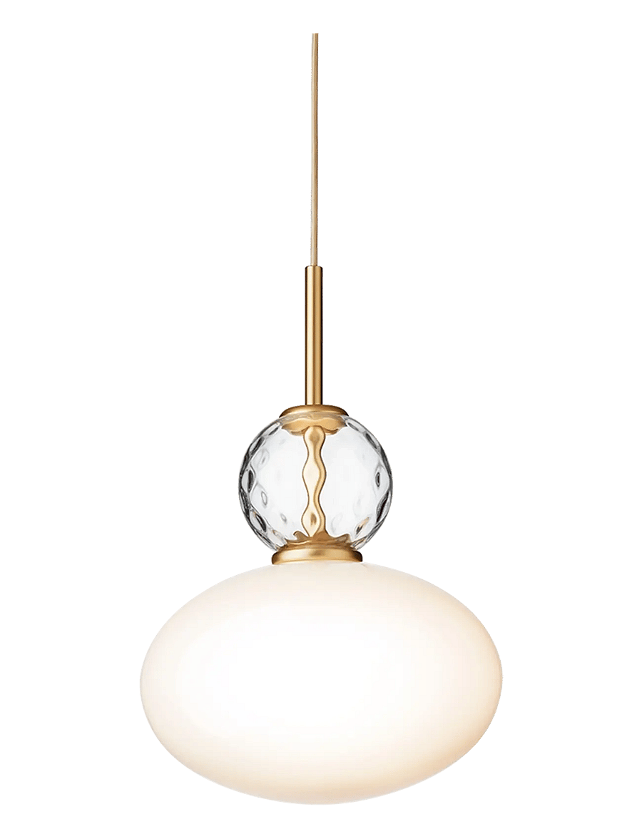 Nuura - Rizzatto 32 - rippvalgustid - satin brass / opal - 1