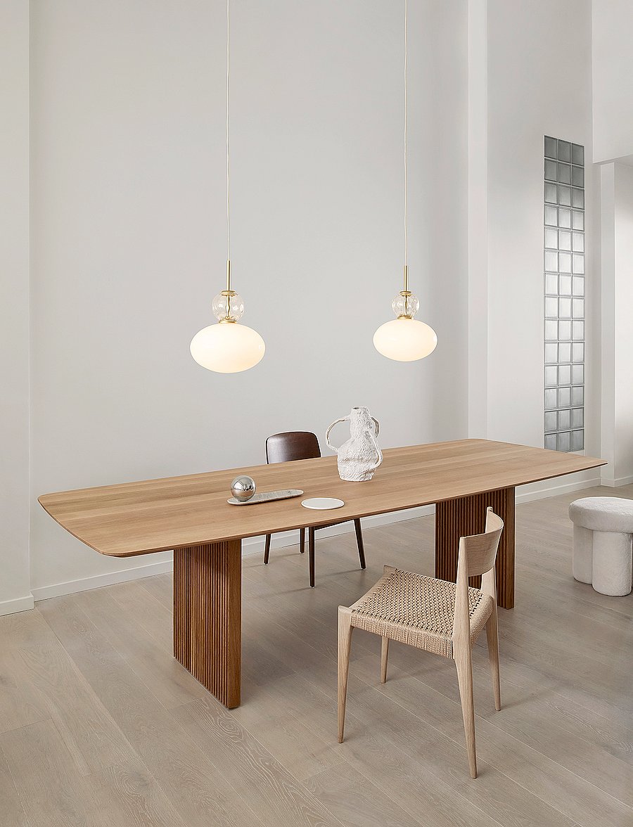 Nuura - Rizzatto 32 - rippvalgustid - satin brass / opal - 0