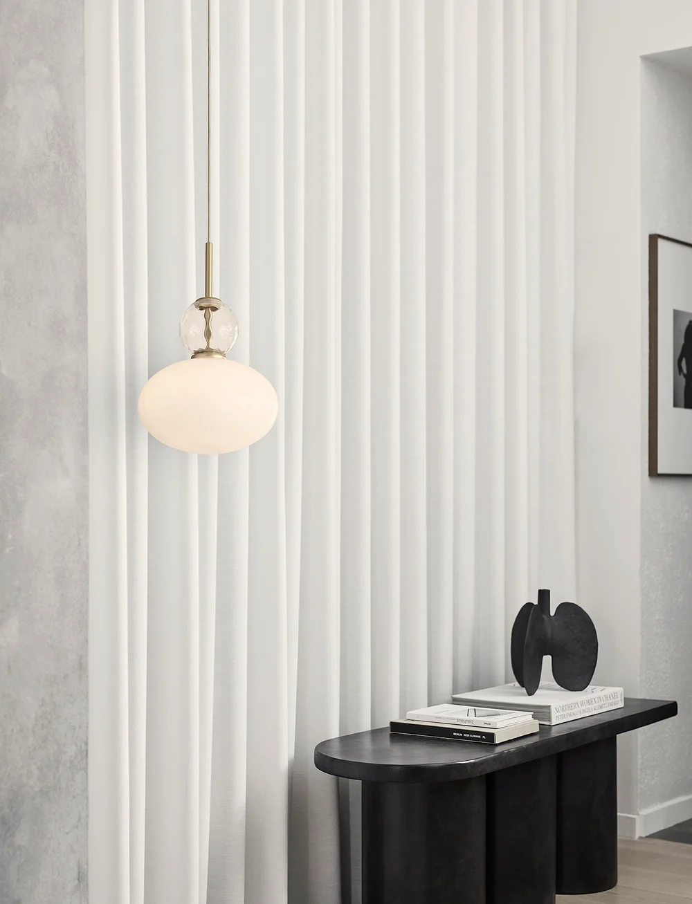 Nuura - Rizzatto 32 - pendellampen - satin brass / opal - 2