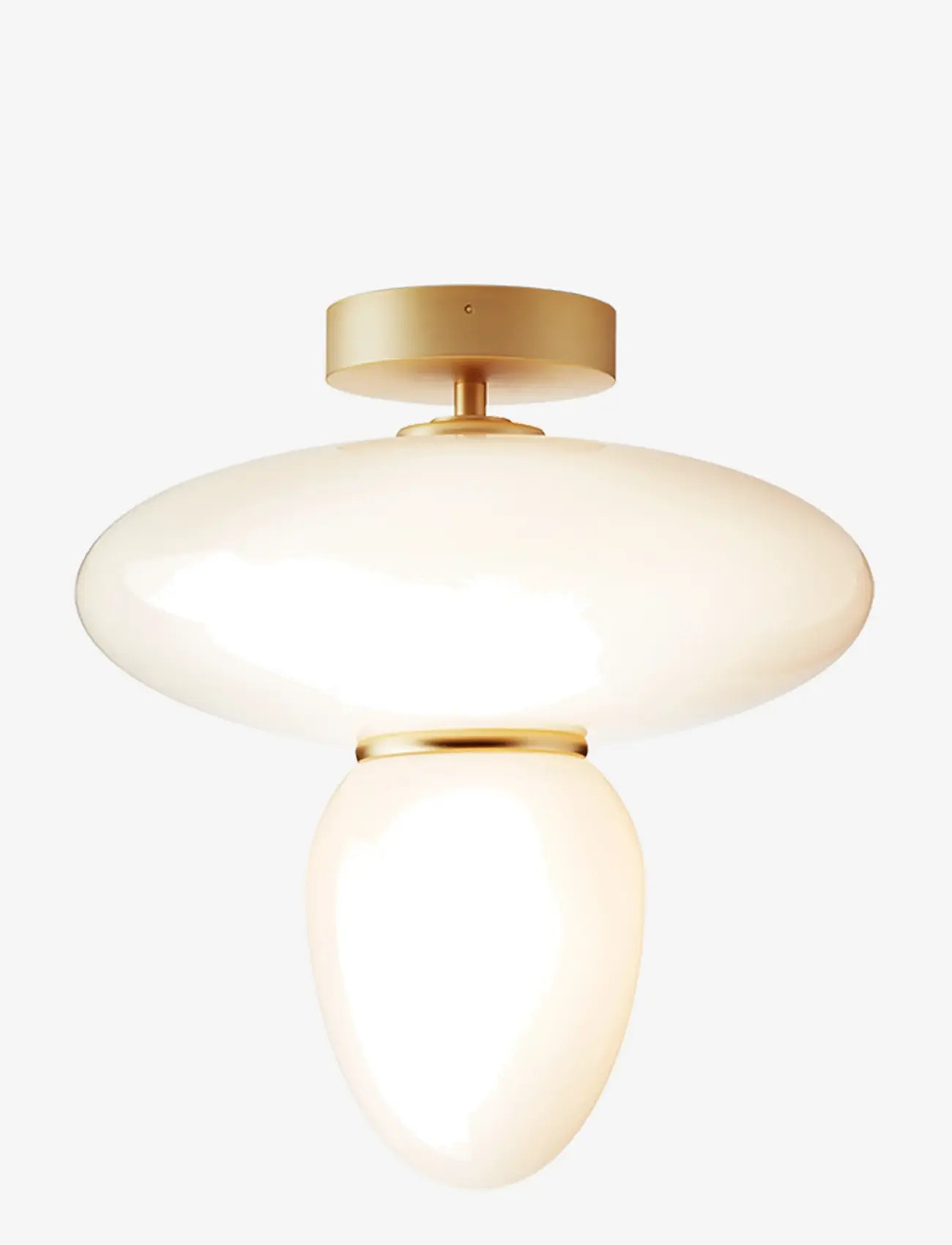Nuura - Rizzatto 42 - plafondit - satin brass / opal - 1