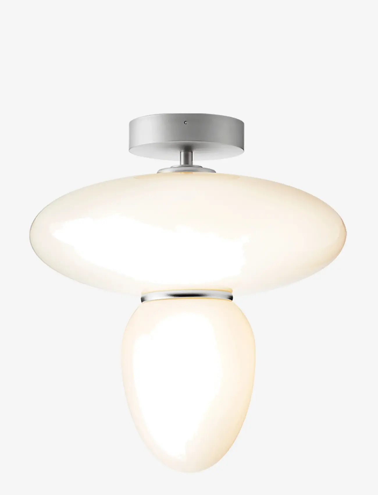 Nuura - Rizzatto 42 - plafonder - satin silver / opal - 1