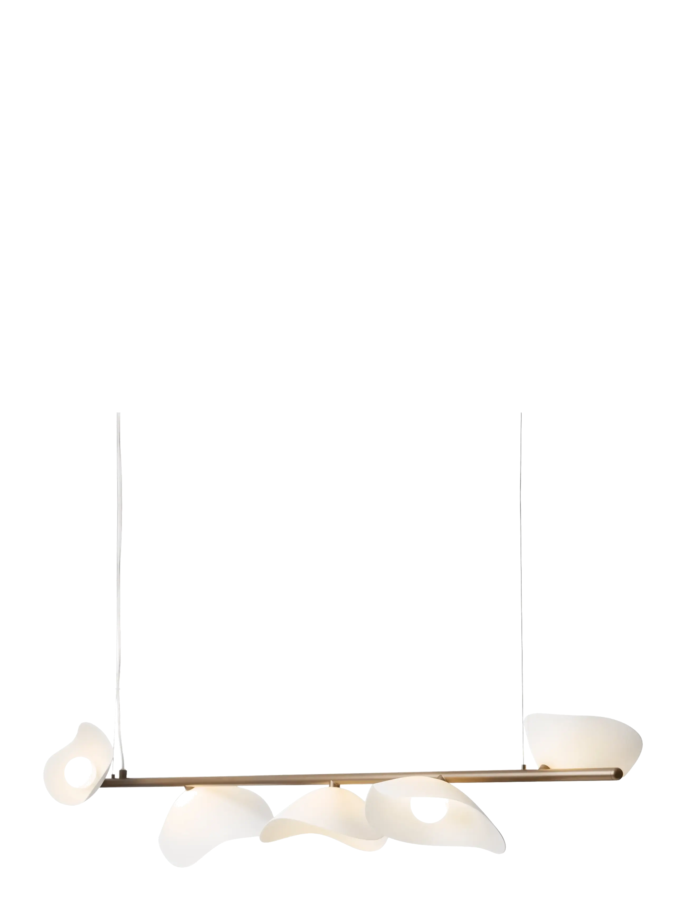 Nuura Florii 5 Linear - Pendant lamps - DARK BRONZE / WHITE / white