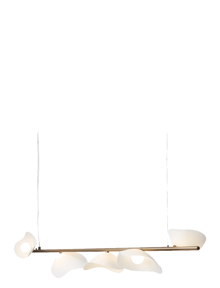 Nuura - Florii 5 Linear - pendellampen - dark bronze / white - 1