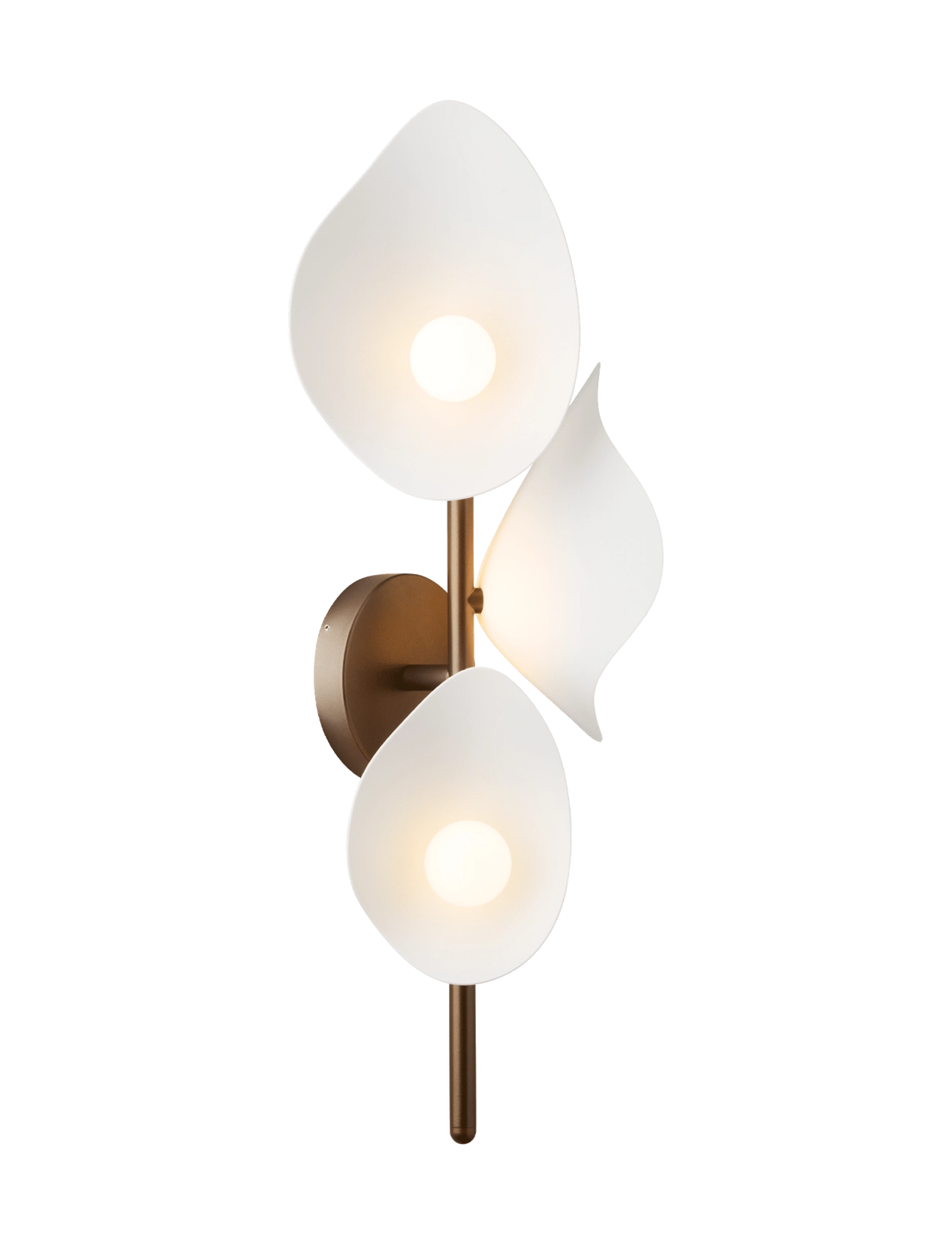 Nuura Florii 3 Wall - Beleuchtung - DARK BRONZE / WHITE / white