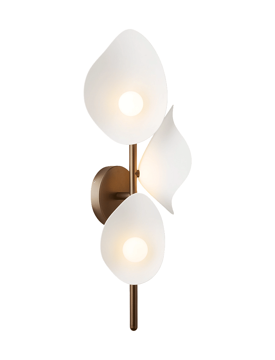 Nuura - Florii 3 Wall - wandleuchten - dark bronze / white - 1