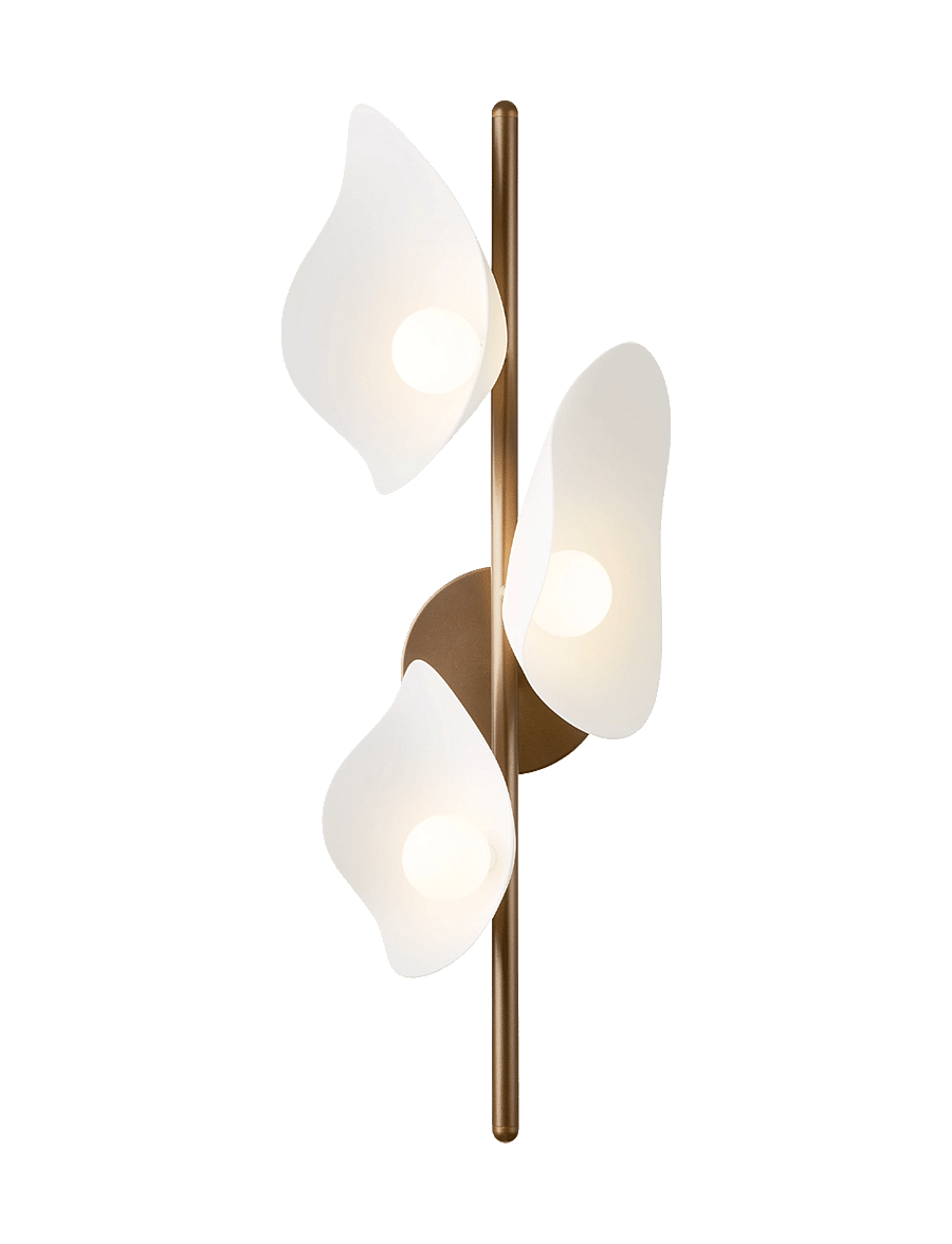 Nuura - Florii 3 Wall - wandleuchten - dark bronze / white - 2