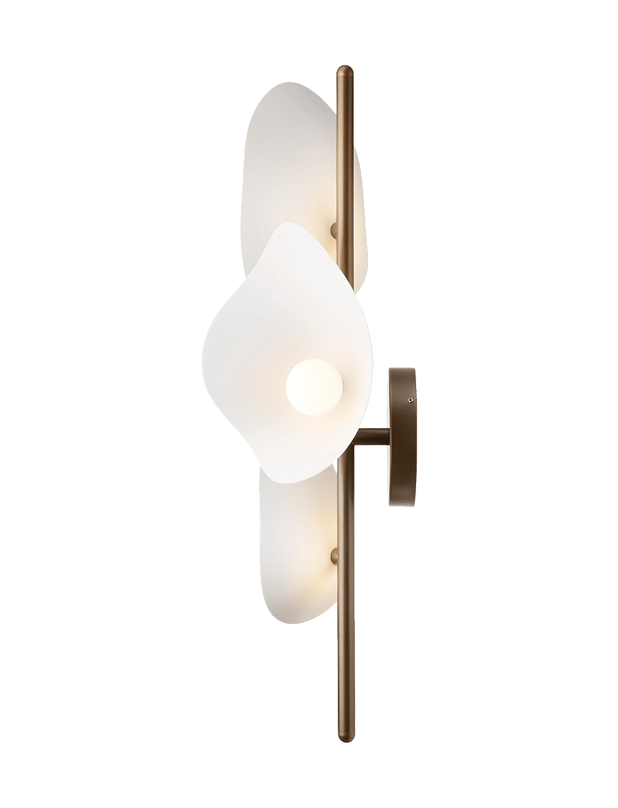 Nuura - Florii 3 Wall - wandleuchten - dark bronze / white - 4