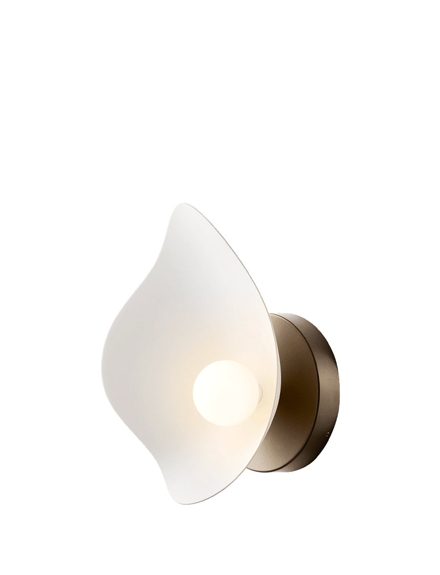 Nuura - Florii 1 Wall - wandleuchten - dark bronze / white - 1