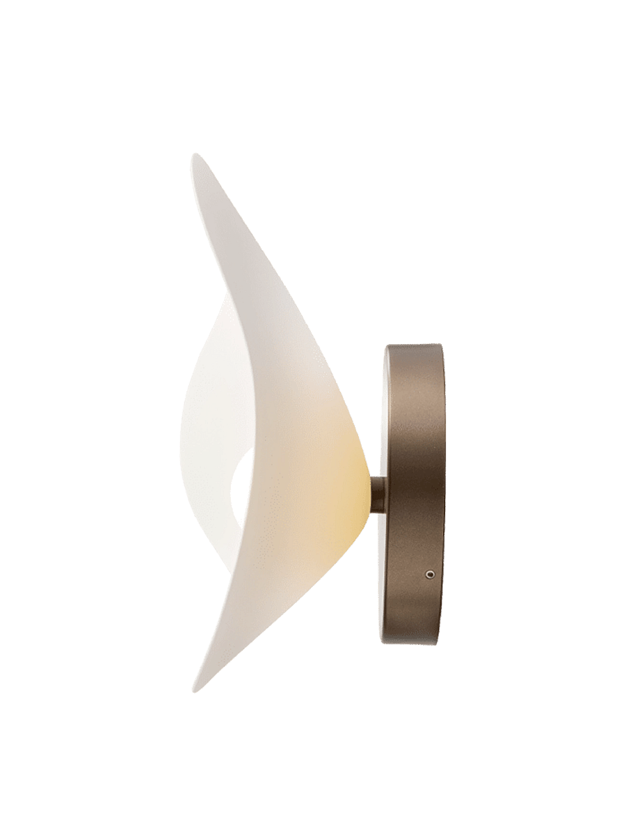 Nuura - Florii 1 Wall - wandleuchten - dark bronze / white - 2