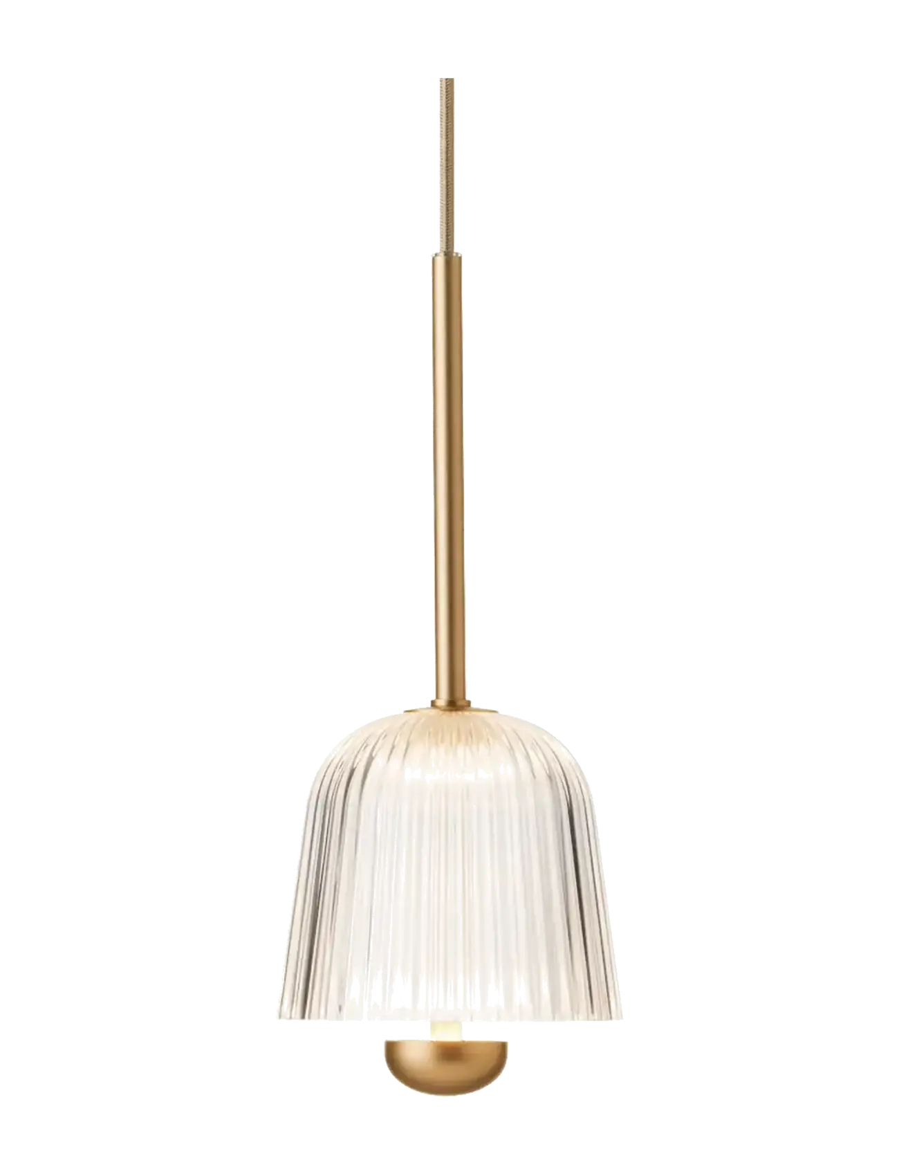 Nuura Asteea 1, satin brass / ripple clear - Beleuchtung - BRASS / gold