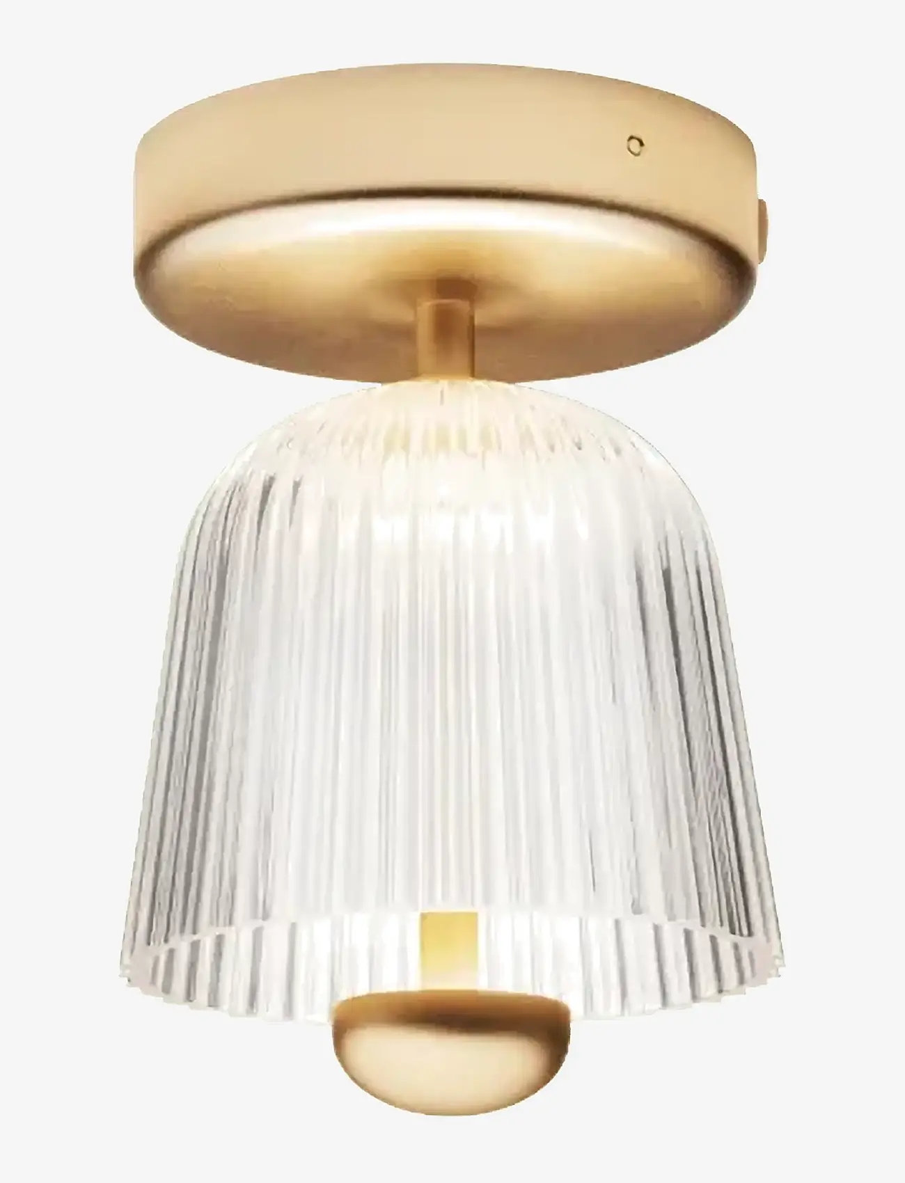 Nuura - Asteea Ceiling, satin brass / ripple clear - deckenspots - brass - 1