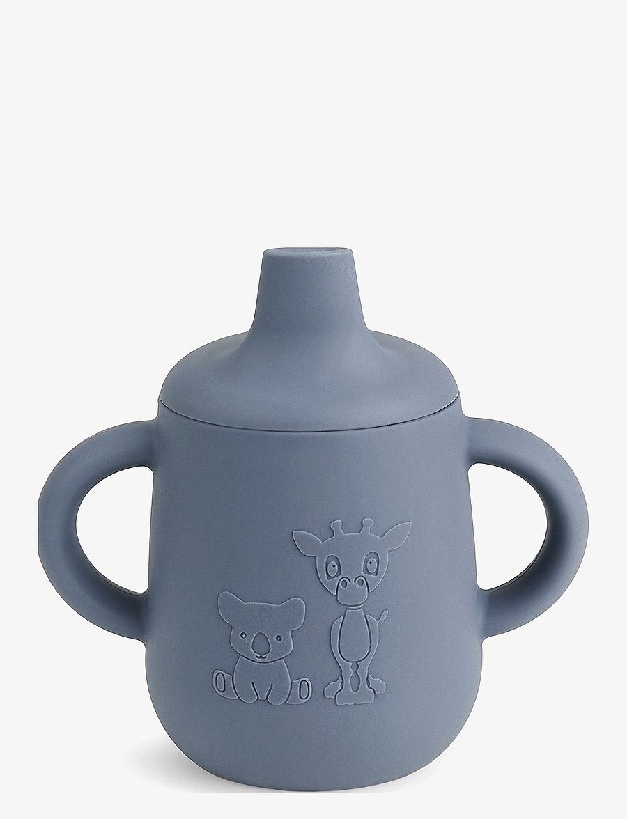 Nuuroo - Aiko silicone cup with sippy lid - schnabeltassen - bering sea - 0