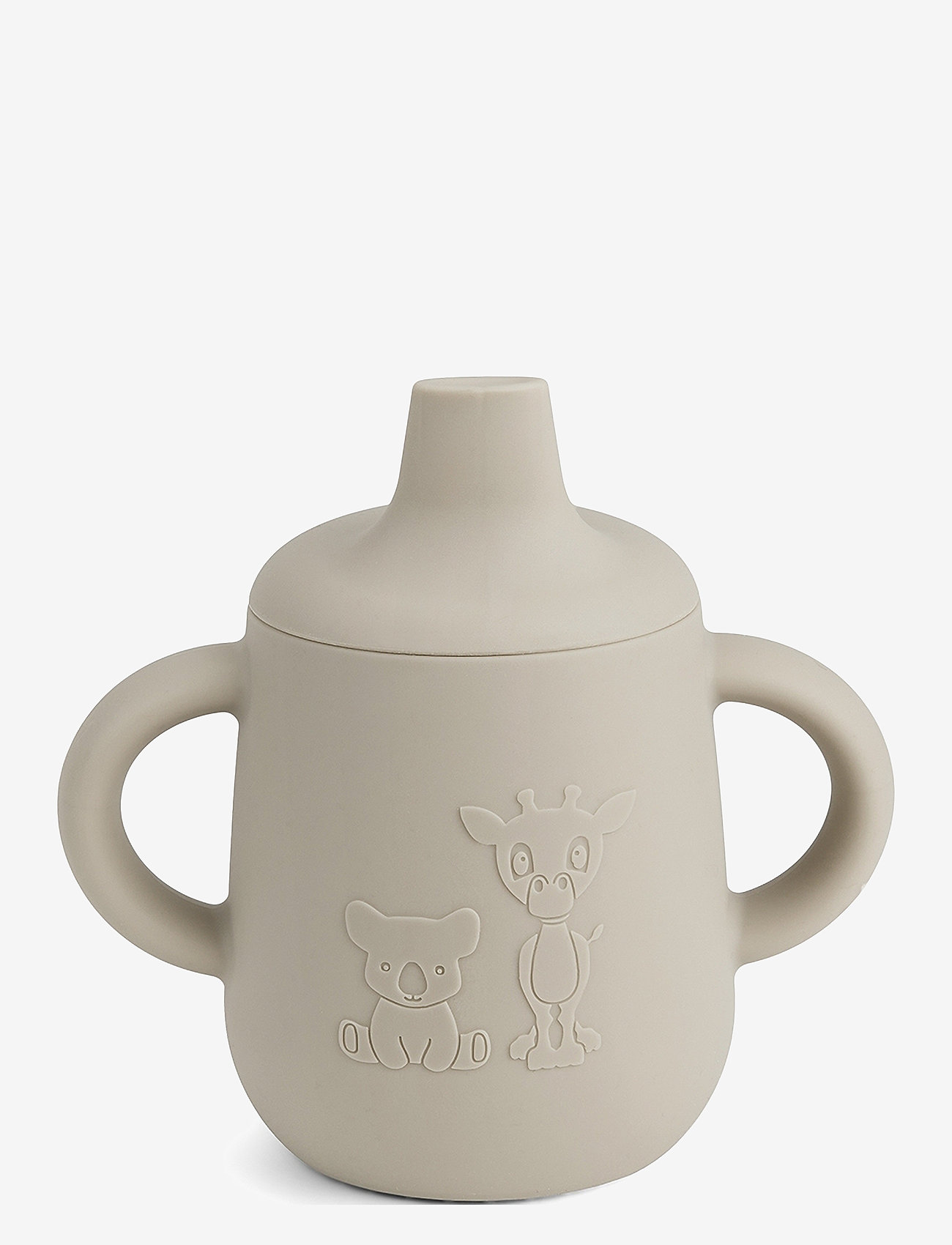 Nuuroo - Aiko silicone cup with sippy lid - schnabeltassen - cobblestone - 0