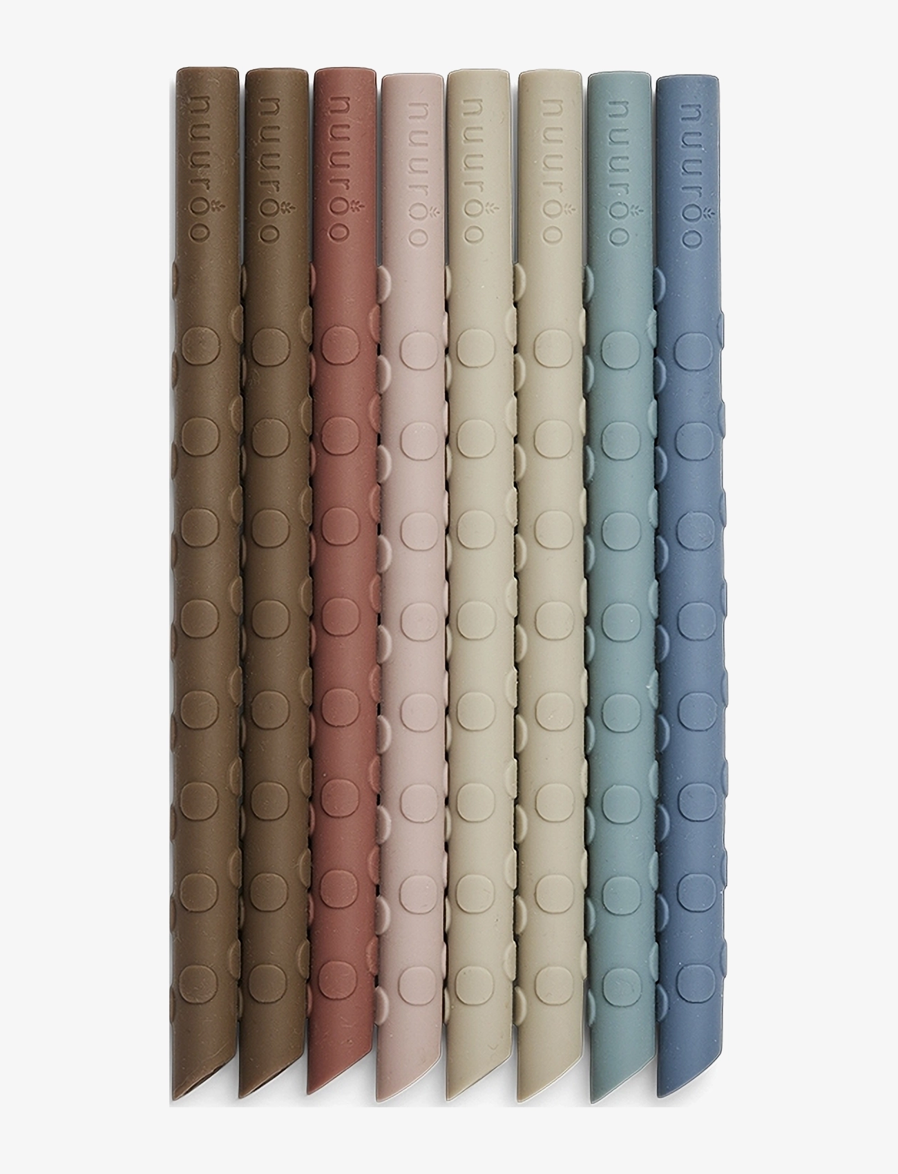 Nuuroo Ada Silicone Straw 8-Pack, One Size, Multi/patterned, Babyflasker Og Tilbehør > Tilbehør, Børn