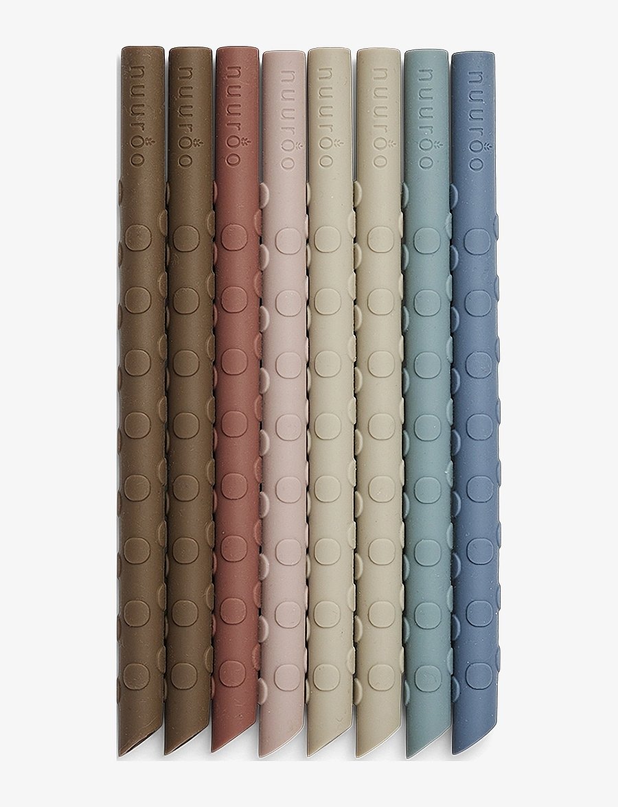 Nuuroo - Ada silicone straw 8-pack - accessoires - color mix - 0