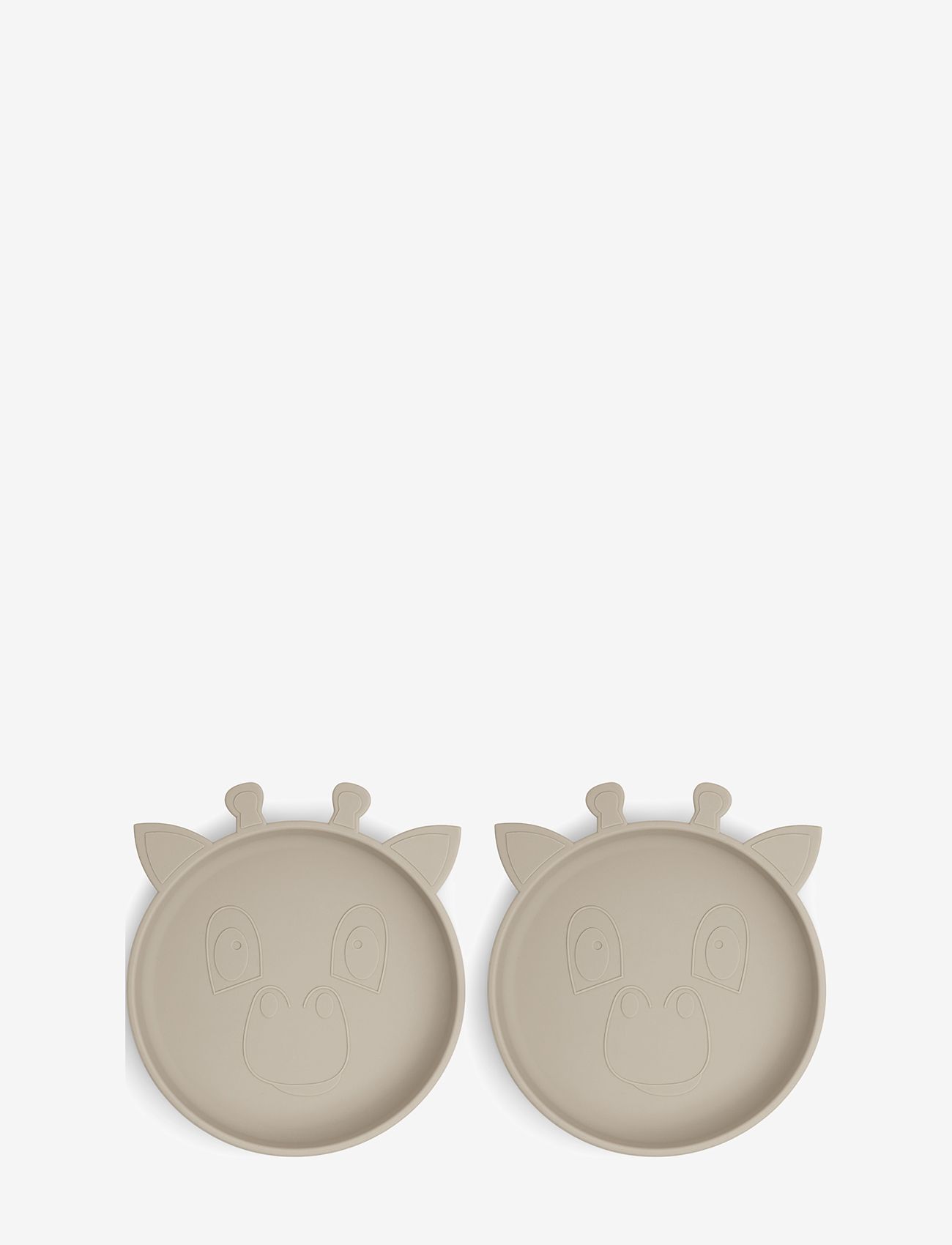 Nuuroo - Akila silicone plate 2-pack Giraffe - cobblestone - 0