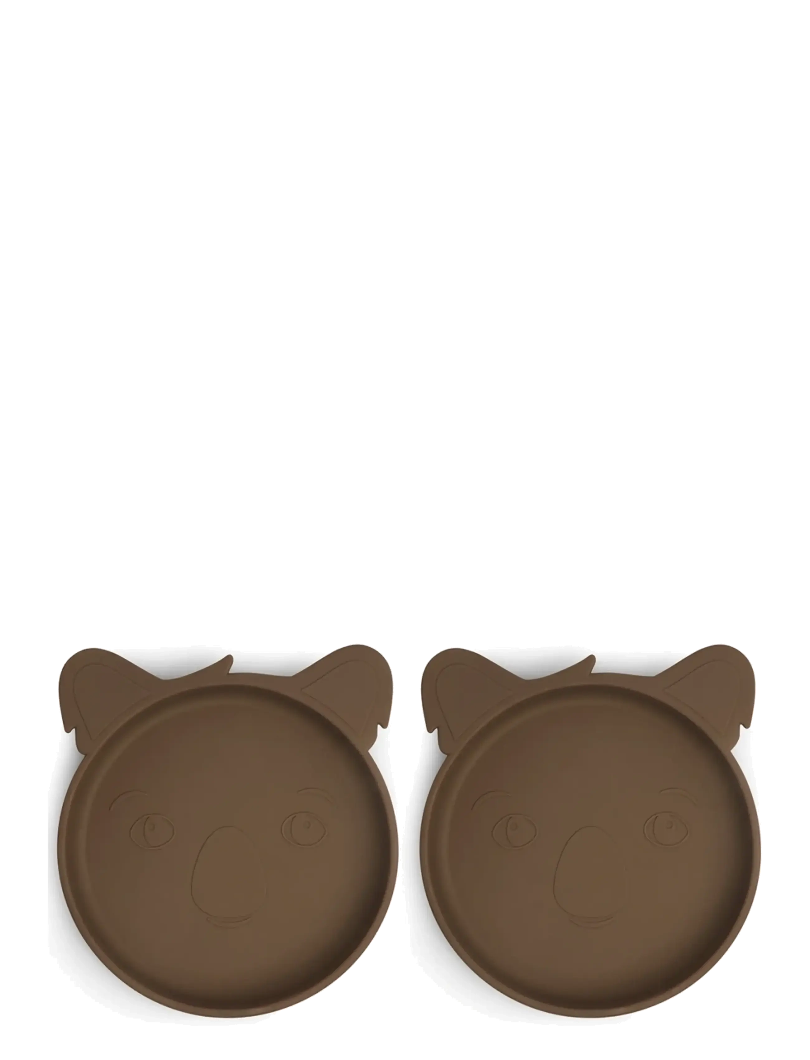 Nuuroo Akila Silicone Plate 2-Pack Koala, One Size, Plates & Bowls, Braun - Plates, Kinder
