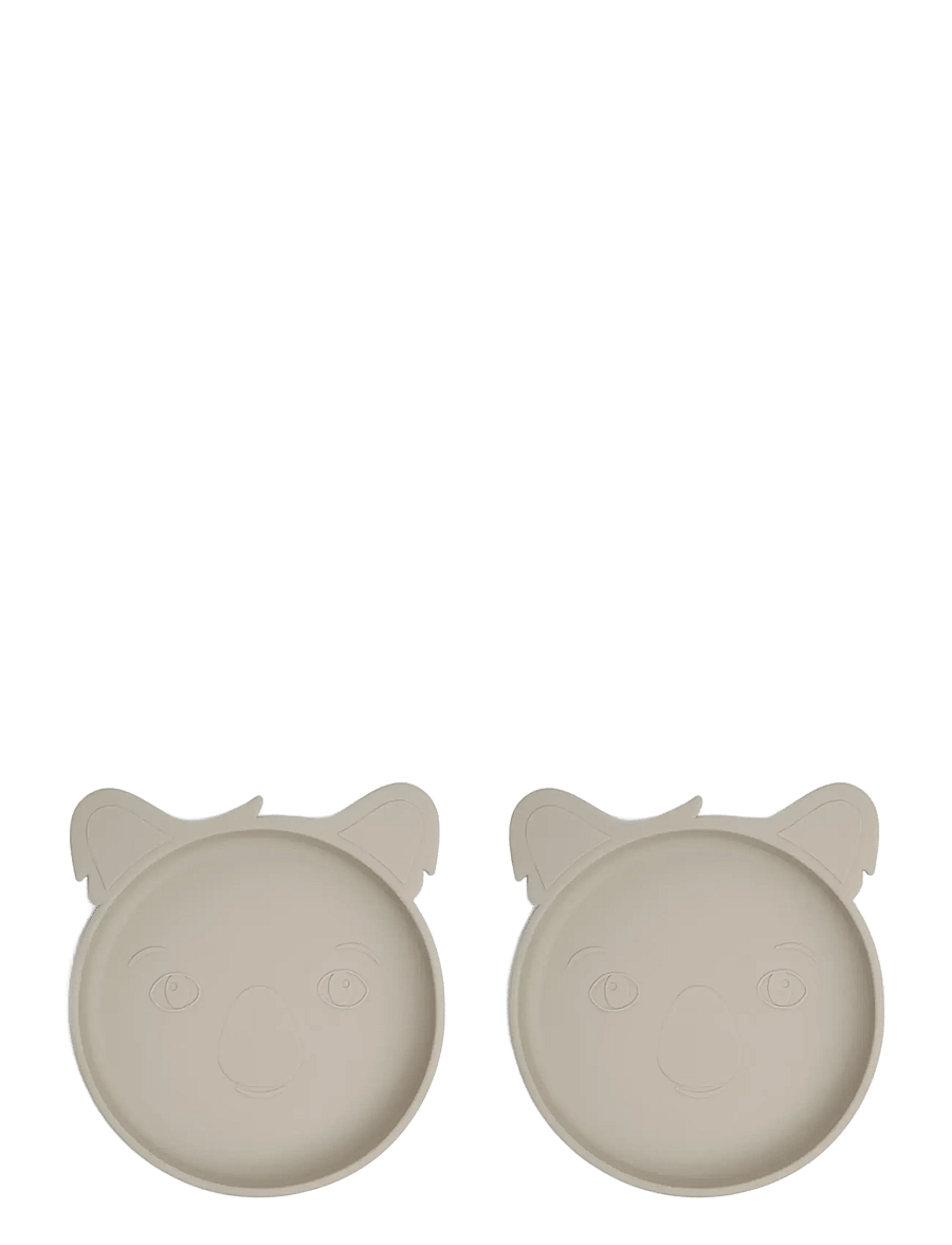 Nuuroo - Akila silicone plate 2-pack Koala - tallrikar - cobblestone - 0