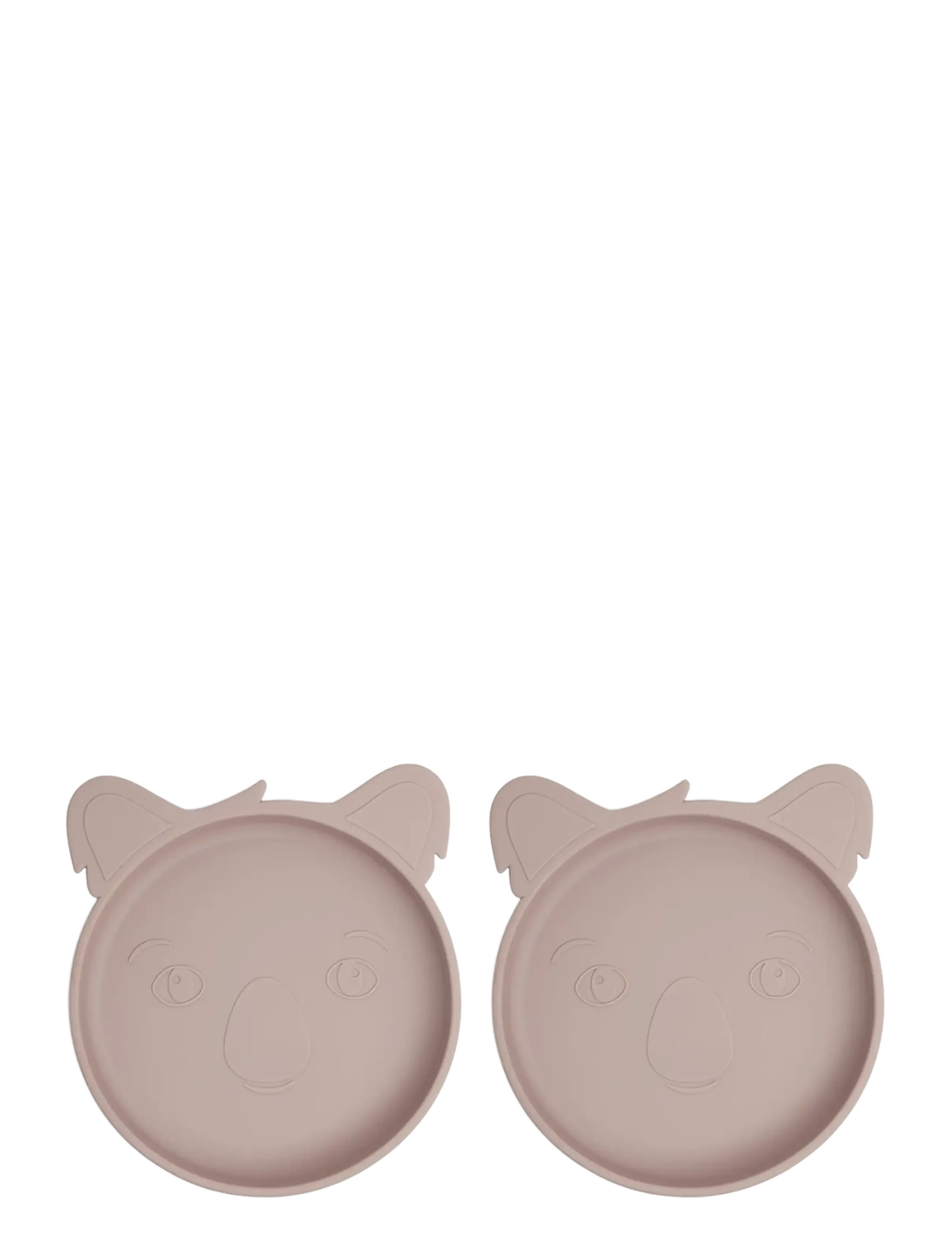 Nuuroo Akila Silicone Plate 2-Pack Koala, One Size, Plates & Bowls, Rosa - Plates, Kinder