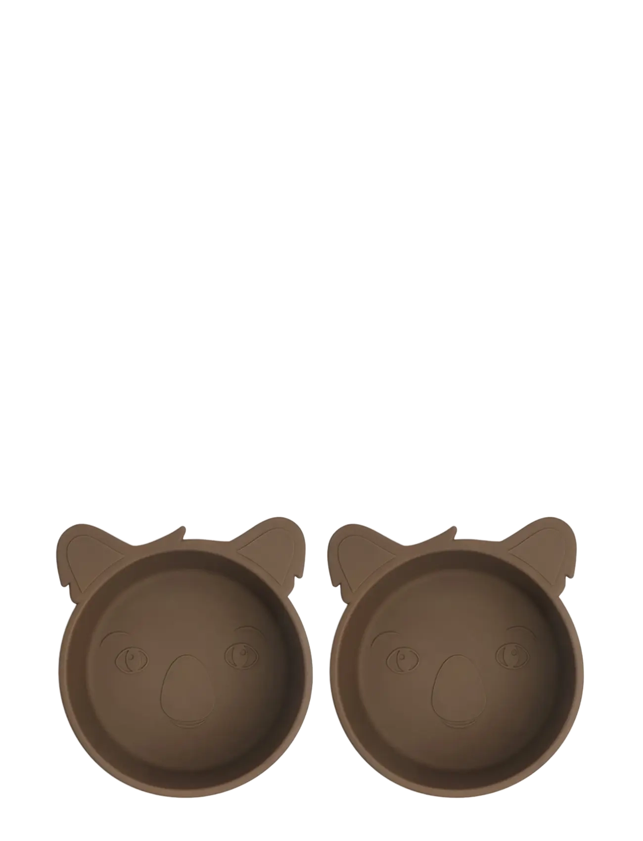 Nuuroo Alex Silicone Deep Plate 2-Pack Koala, One Size, Plates & Bowls, Braun - Plates, Kinder