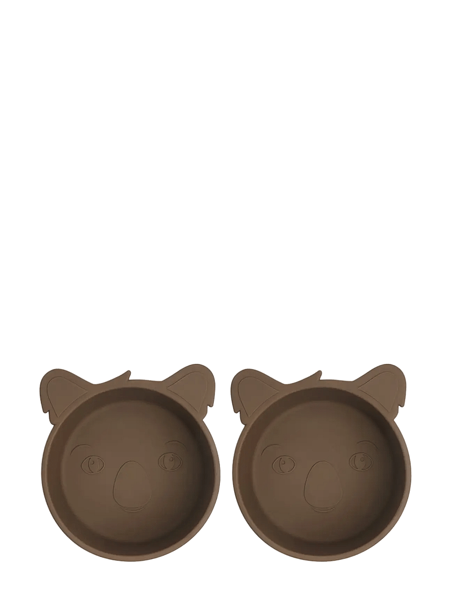 Nuuroo - Alex silicone deep plate 2-pack Koala - tallrikar - acorn - 0